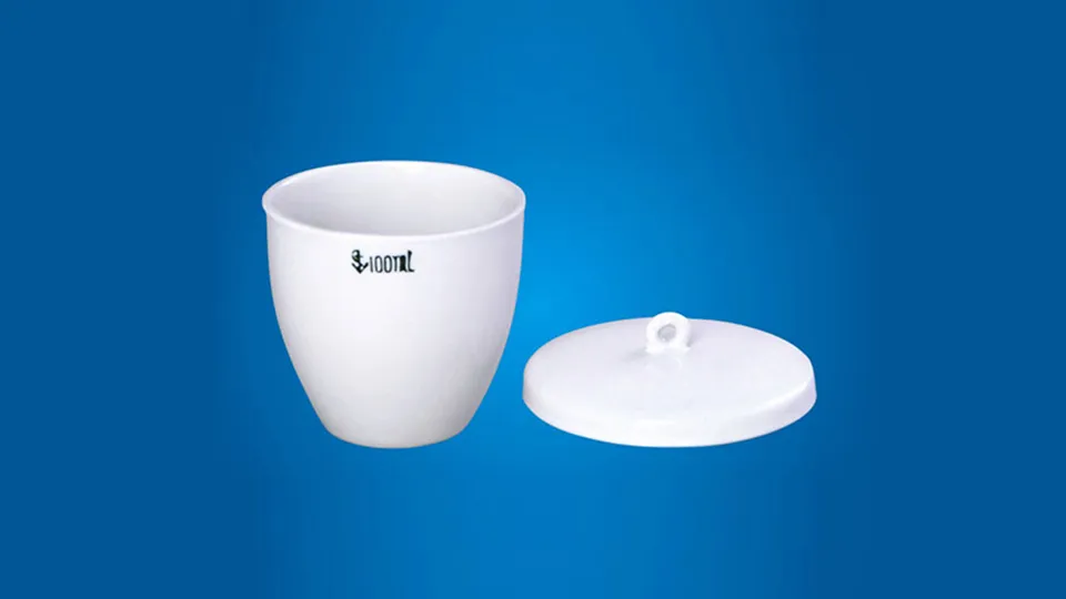मध्यम पोर्सिलेन क्रूसिबल