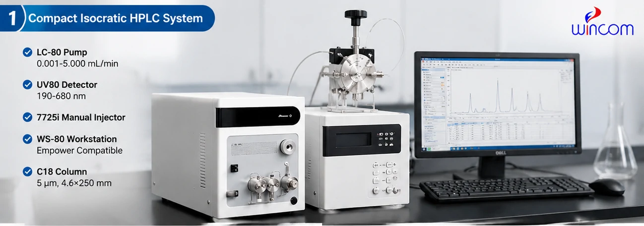 कम्प्याक्ट lsocratic HPLC प्रणाली